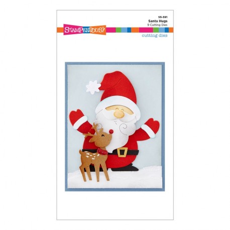 Stampendous by Spellbinders Santa Hugs Cutting Dies