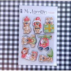 Mr. Lemon NATALE Stamp & Die set by Andrea La Gafotas