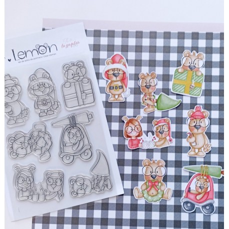 Mr. Lemon NATALE Stamp & Die set by Andrea La Gafotas