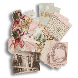 Prima Marketing Christmas Market Ephemera Festive 64pz FOIL