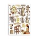 Stamperia Coffee and Chocolate A5 Washi Pad 8pz