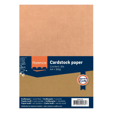Carta Kraft A4 20 fogli 300gsm