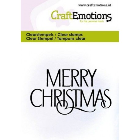 CraftEmotions Clearstamps Text Merry Christmas