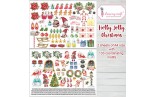 Dress My Craft Holly Jolly Christmas A4 Motif Sheet 2fogli