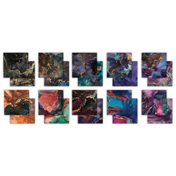 Craft Consortium Essential Craft Papers Ink Drops Midnight Paper Pad 30x30cm