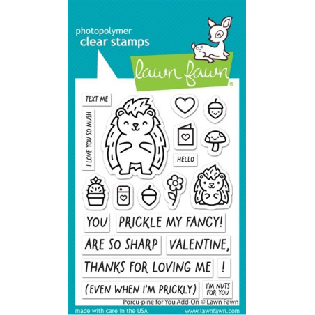 LAWN FAWN Porcu-pine for You Add-On Clear Stamp