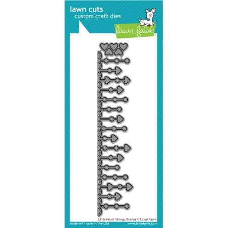 LAWN FAWN Little Heart Strings Border Cuts