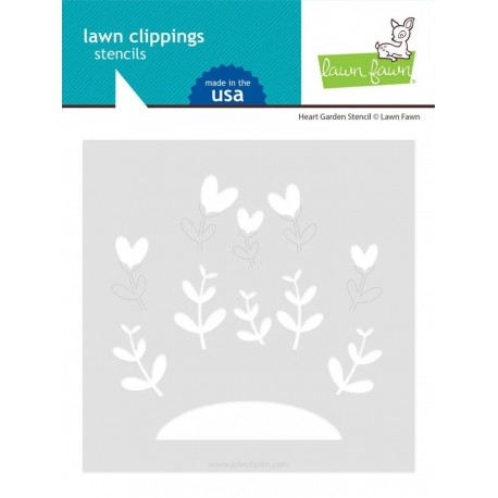 Lawn Fawn Poinsettia Background Lawn Clippings Stencil 3pz