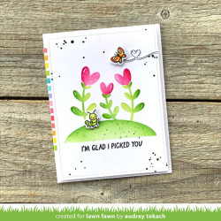 Lawn Fawn Poinsettia Background Lawn Clippings Stencil 3pz