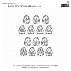 LAWN FAWN Porcu-pine for You Add-On Clear Stamp