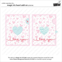 LAWN FAWN Cuts Magic Iris Heart Add-On