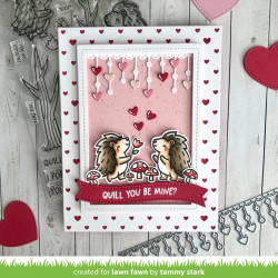 LAWN FAWN Little Heart Strings Border Cuts