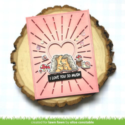 LAWN FAWN Radiant Heart Backdrop Cuts