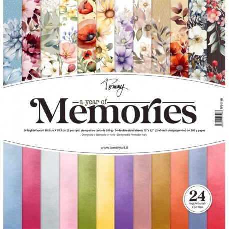 Tommy Paper Pack - A YEAR OF MEMORIES 24fogli (12designx2)