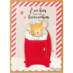 Marianne Design Stamp & Die Set Hello Mouse
