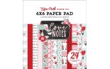 Echo Park Love Notes Paper Pad 15x15cm