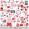 Echo Park Love Notes Element Sticker 30x30cm