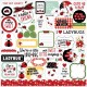 Echo Park Little Ladybug Element Sticker 30x30cm