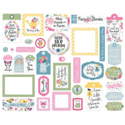 Echo Park Fairy Garden Frames & Tags 34pz