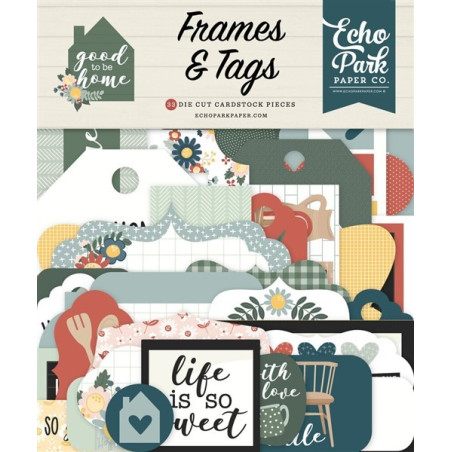 Echo Park Good To Be Home  Frames & Tags 34pz
