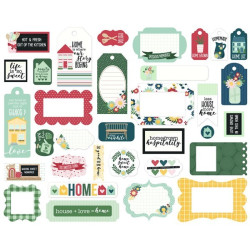 Echo Park Good To Be Home  Frames & Tags 34pz