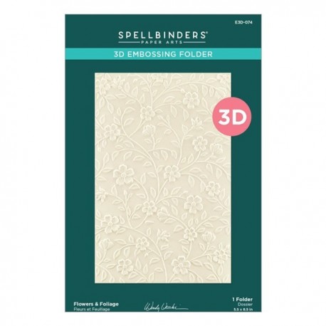 Spellbinders Holly & Foliage 3D Embossing Folder