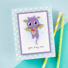 Spellbinders Dancin' Birthday Dragon Etched Dies