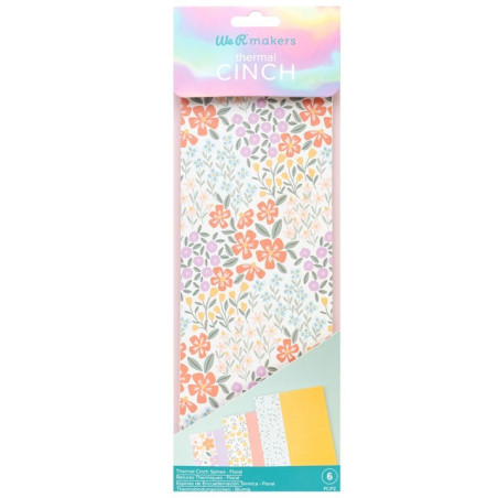 WE R MAKERS Thermal Cinch Binding Spine Floral (6pcs)