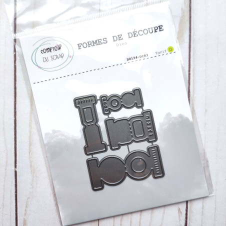 Fustella Comptoir du Scrap Onglets