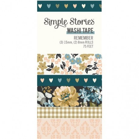 Simple Stories Remember Washi Tape 5pz