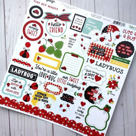 Echo Park Little Ladybug Element Sticker 30x30cm