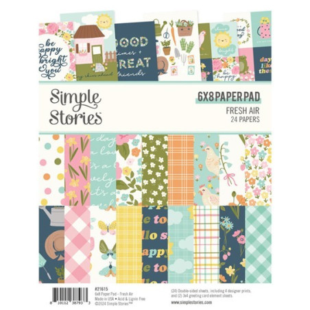 Simple Stories Fresh Air Paper Pad 15x20cm