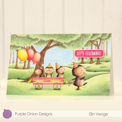 Purple Onion Designs Stacey Yacula - The Prickles (Hedgehogs with wagon)