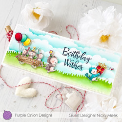 Purple Onion Designs Stacey Yacula - The Prickles (Hedgehogs with wagon)
