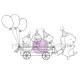 Purple Onion Designs Stacey Yacula - The Prickles (Hedgehogs with wagon)