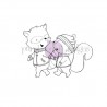 Purple Onion Designs Stacey Yacula - Lavender & Thyme (winter raccoon & squirrel walking)