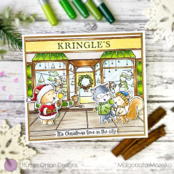 Purple Onion Designs Stacey Yacula - Lavender & Thyme (winter raccoon & squirrel walking)