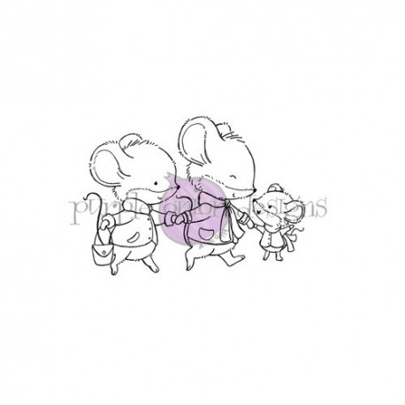 Purple Onion Designs Stacey Yacula - Brie, Cheddar & Colby (3 mice walking)