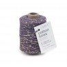 Vivant Cord Cotton Lurex Twist Aubergine and Gold 50 MT 2MM