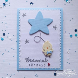 La Coppia Creativa Fustelle Benvenuta/o piccolina/o