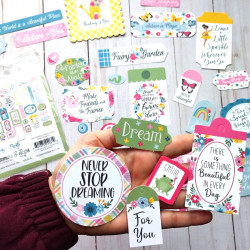 Echo Park Fairy Garden Frames & Tags 34pz