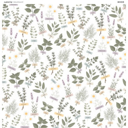 MODASCRAP PAPER PACK HERBS AND FLOWERS
