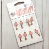 Prima Marketing Magic Love Heart Keys 8pz