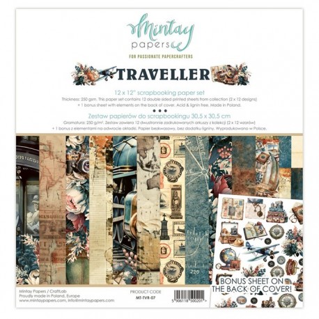 Mintay Papers TRAVELLER Paper Pad 30x30cm