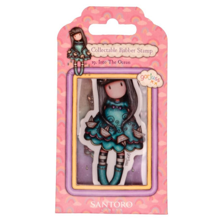 Gorjuss Collectable Rubber Stamp No. 19 Into The Ocean