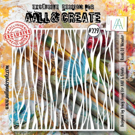 AALL & Create Stencil 229 Reeds Of Wonder
