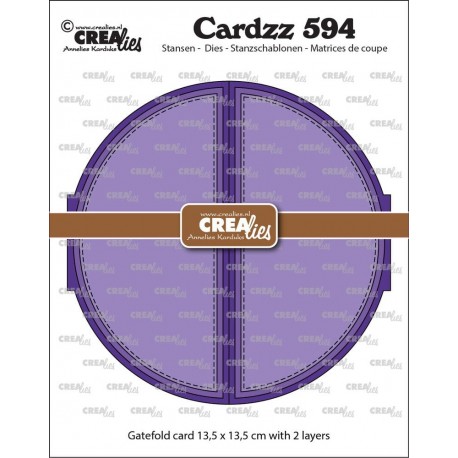 Crealies Cardzz no. 594 Gatefold Circle Card