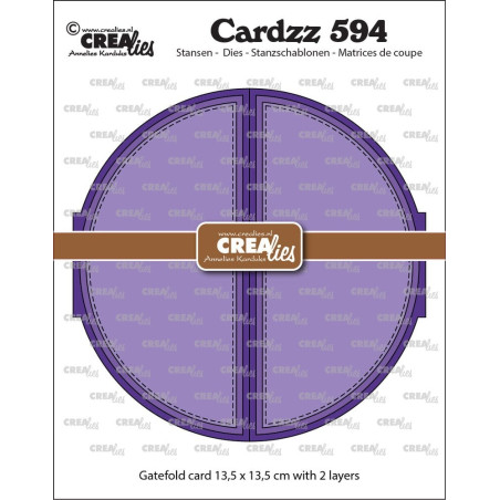 Crealies Cardzz no. 594 Gatefold Circle Card