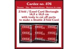 Crealies Cardzz no. 576 Z-fold Easel Card Rectangle Horizontal