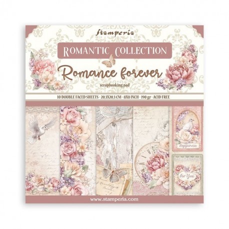 Stamperia Romance Forever Paper Pack 20x20cm